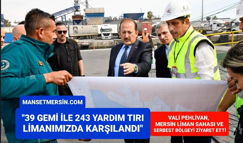 “39 GEMİ İLE 243 YARDIM TIRI LİMANIMIZDA KARŞILANDI”