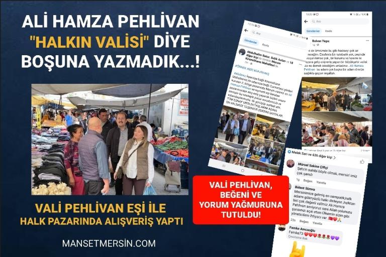 ALİ HAMZA PEHLİVAN “HALKIN VALİSİ” DİYE BOŞUNA YAZMADIK…!