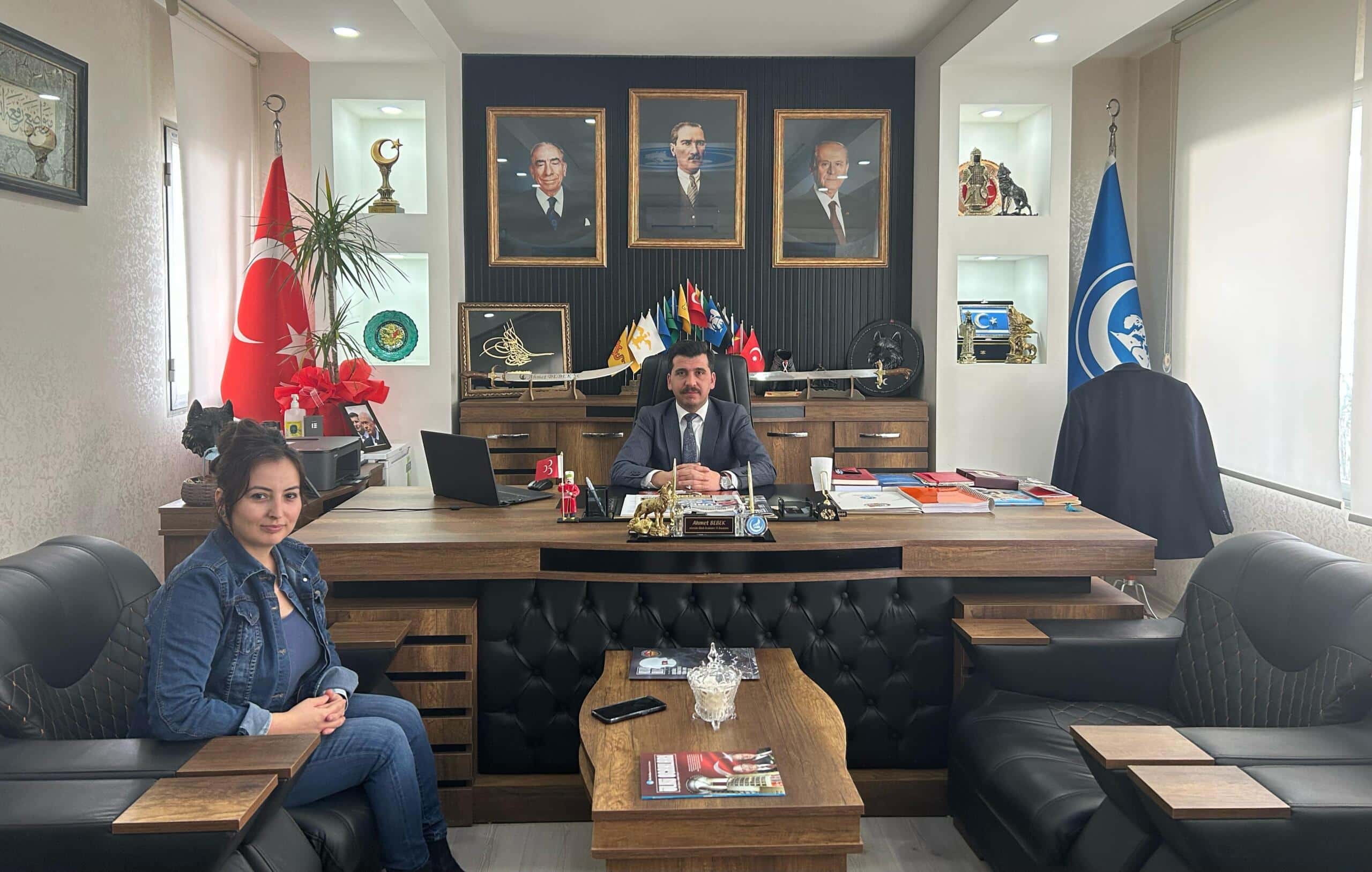 GENEL YAYIN YÖNETMENİ SARI, ÜLKÜ OCAKLARI İL BAŞKANI BEBEK’İ ZİYARET ETTİ