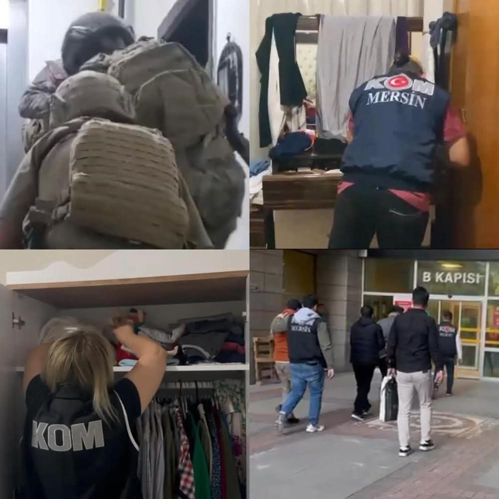MERSİN’DE HARAÇ İSTEYEN SUÇ ÖRGÜTÜNE OPERASYON