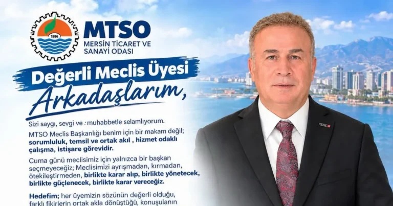 ADNAN GÜNDOĞDU’DAN MTSO MECLİS BAŞKANLIĞI İÇİN BİRLİK VE ORTAK AKIL MESAJI